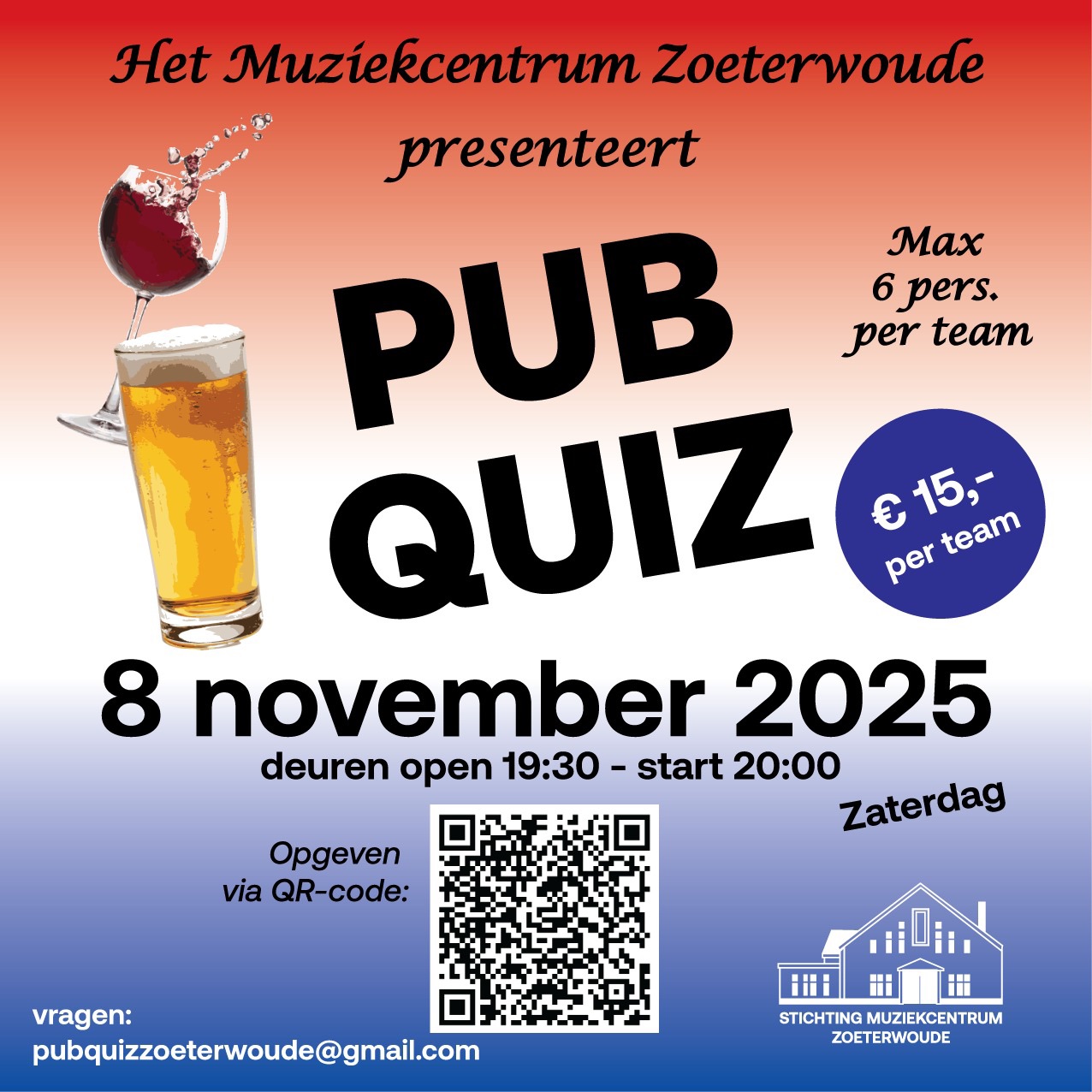 Pubquiz – Muziekcentrum Zoeterwoude